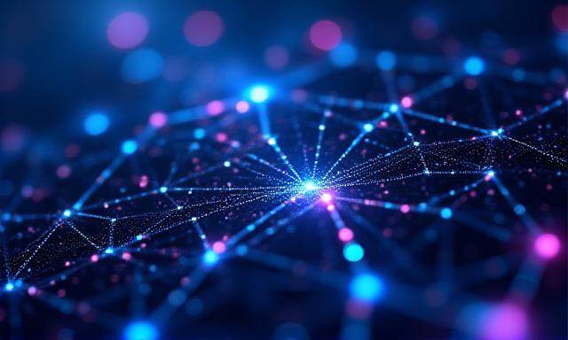 Neural network visualization representing AI reporting trends